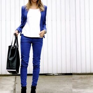 NEW H&M PROFESSIONAL BLAZER ROYAL BLUE SZ 2