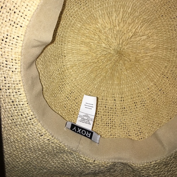 Roxy Natural Color Straw Beach Pool Sun Hat
