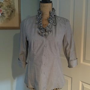 Talbots blue blouse