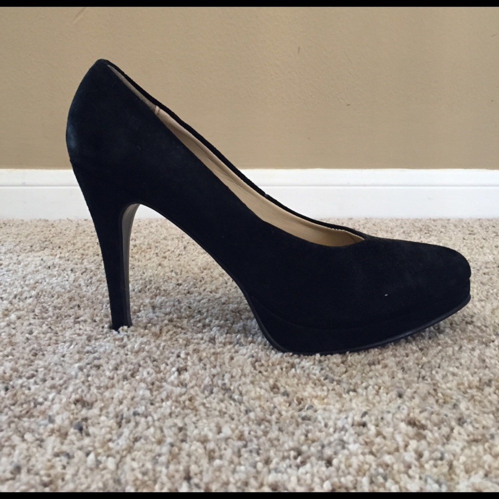 RSVP Black Suede Heels