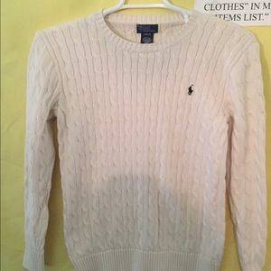 Ralph Lauren Polo Sweater, cable knit, xl