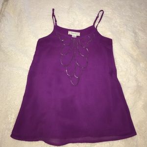 Purple Beaded Tank