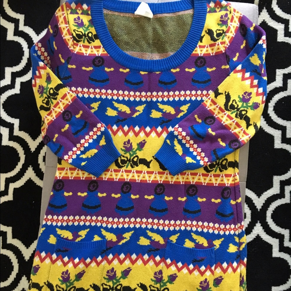 RARE VINTAGE Betsey Johnson Spice Sweater Dress