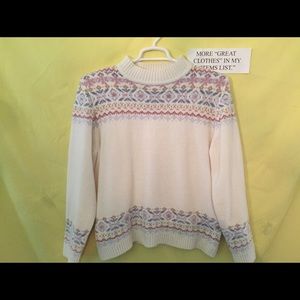 Alfred Dunner fluffy Knit Sweater, large