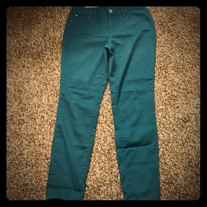 Turquoise Skinny Pants