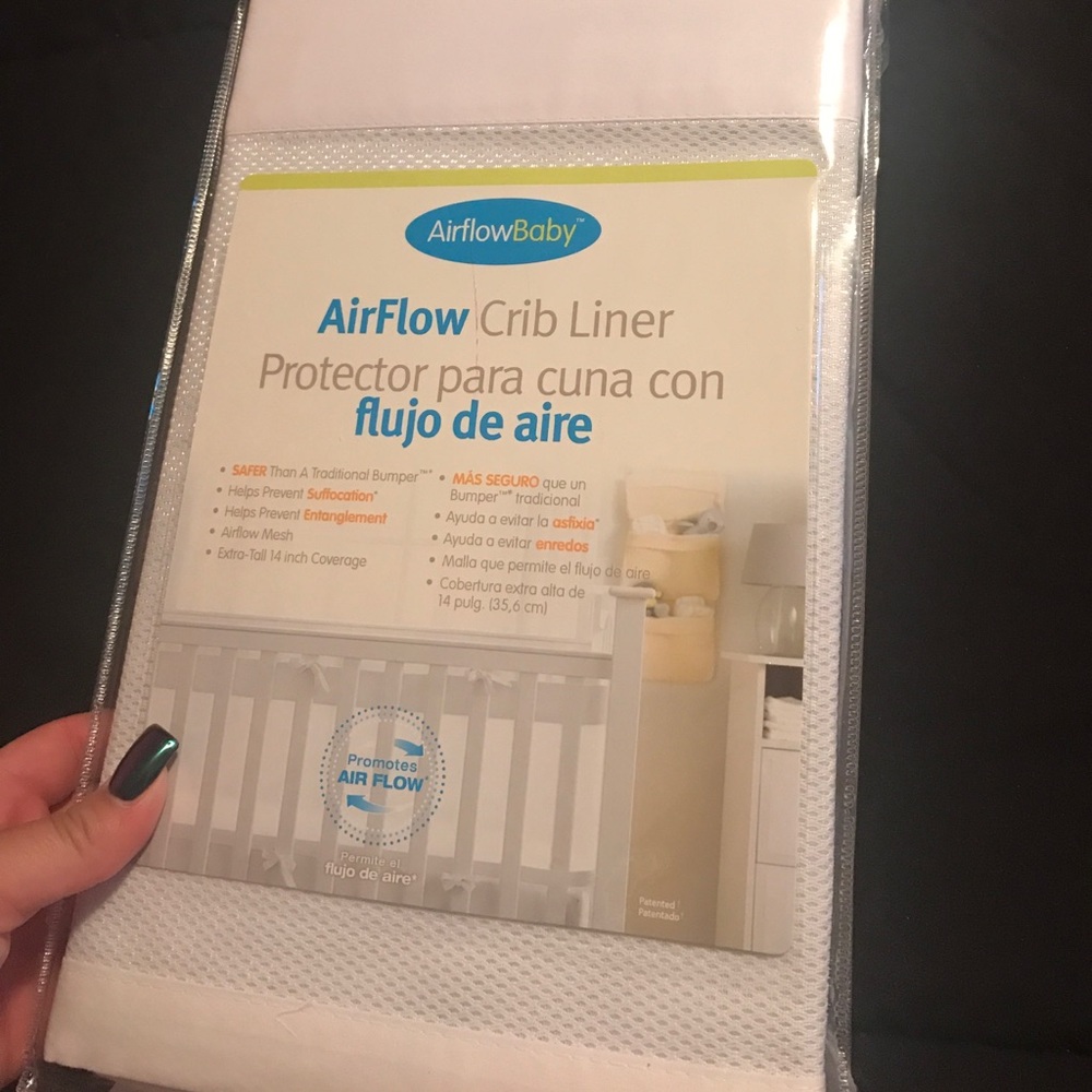 Never Opened White Crib Liner