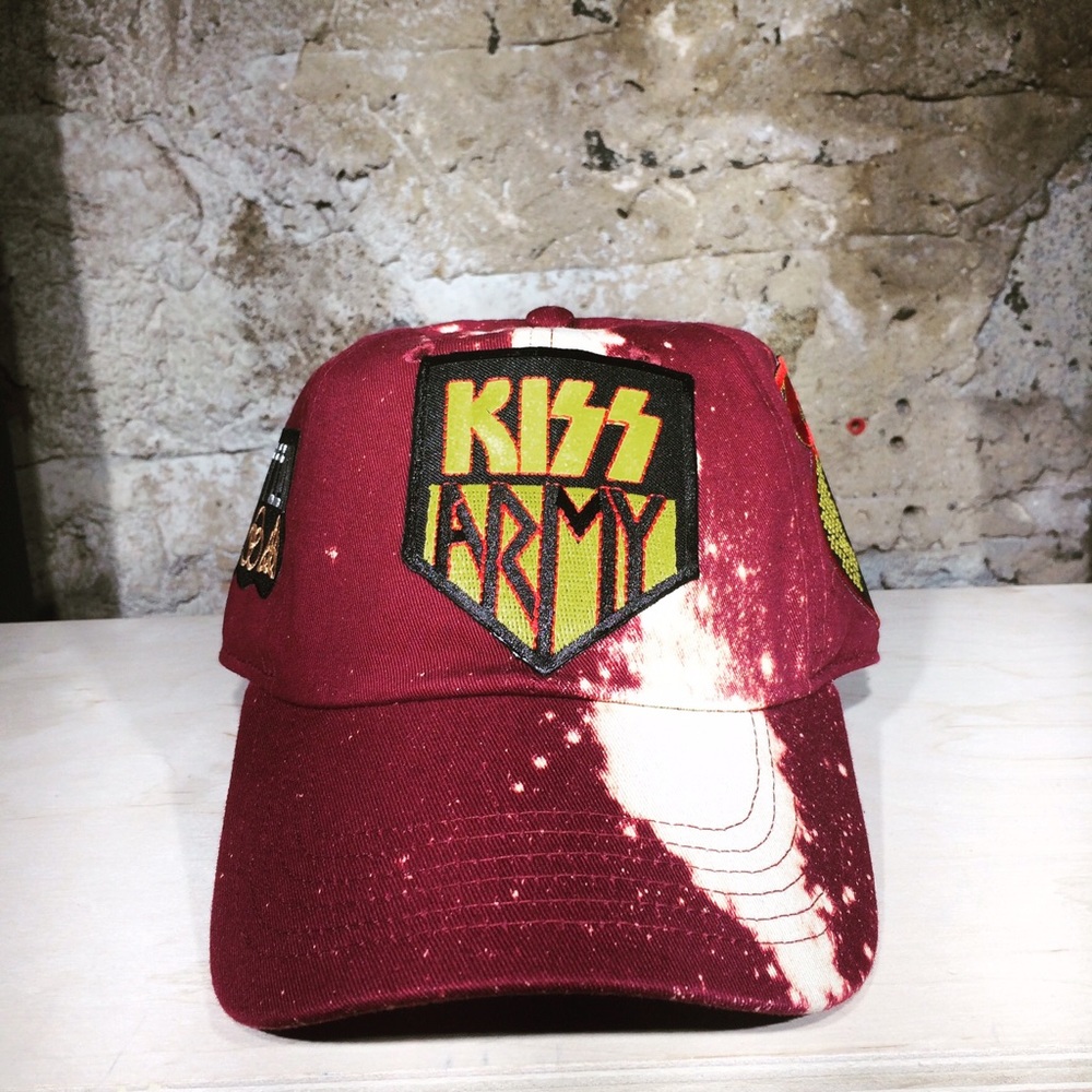 Kiss Army Splatter Dye Dad Hat