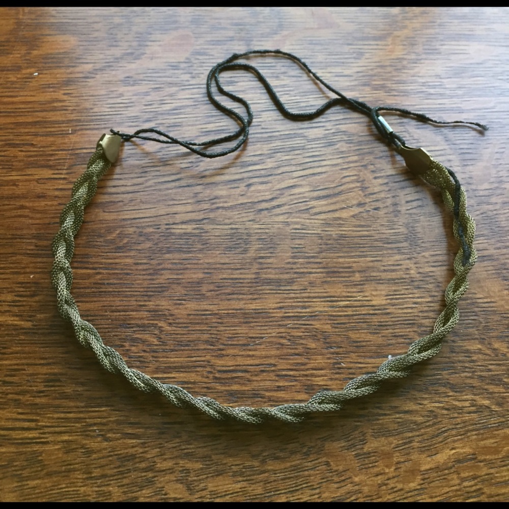Gold/bronze braided chain