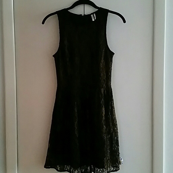 Gold Shimmery Homecoming Dress - Picture 2 of 3