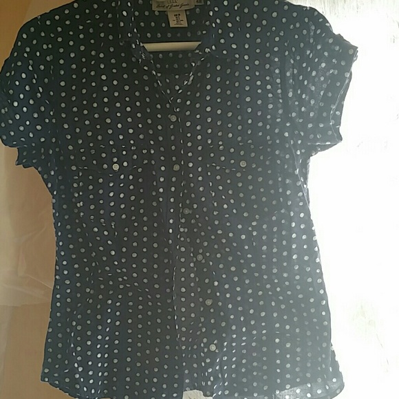 H&M polka dot blouse - Picture 1 of 3