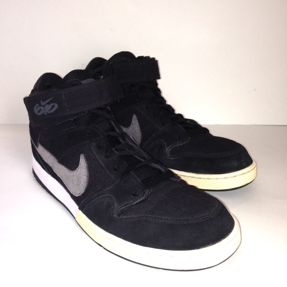 Nike 6.0 Zoom Air Black Gray Mid-Top Sneakers 12_6