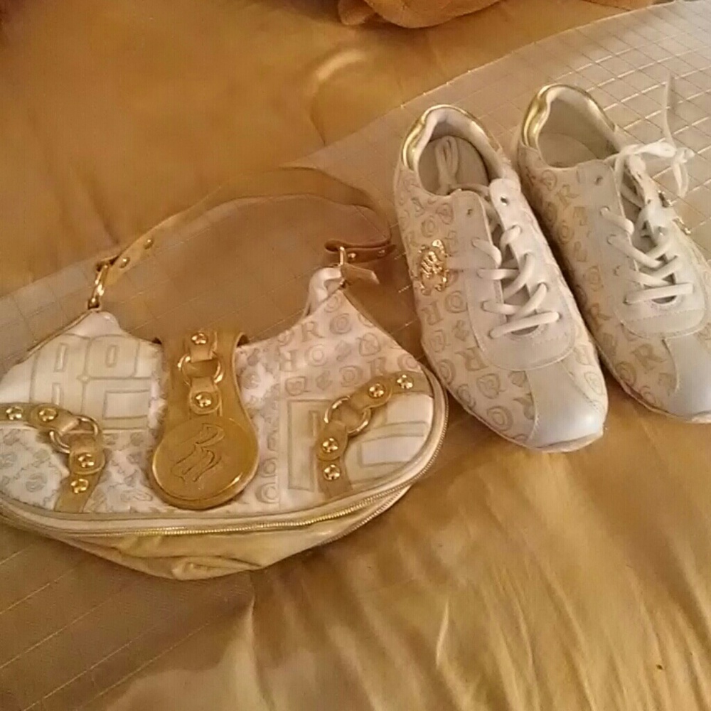 matching shoes and purse