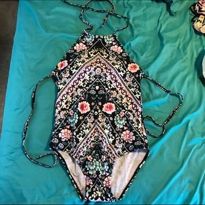 Floral bathing suit