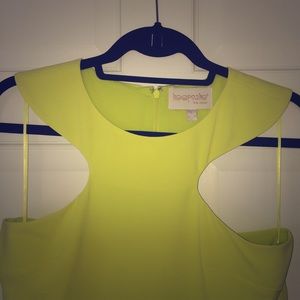 Bright lemon-lime Keepsake the Label halter size S