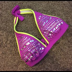 Purple and Neon Swim Suit