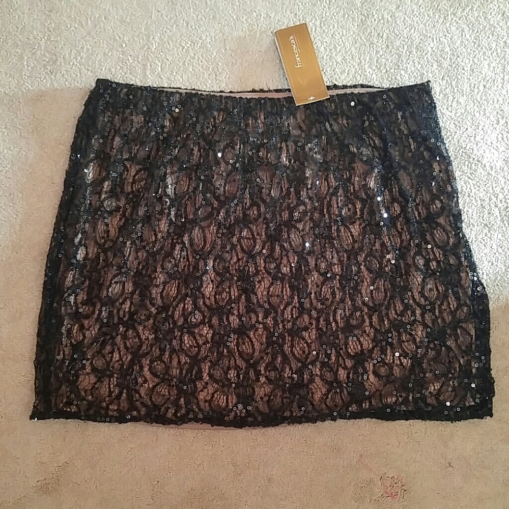 Lace, Sequin Skirt