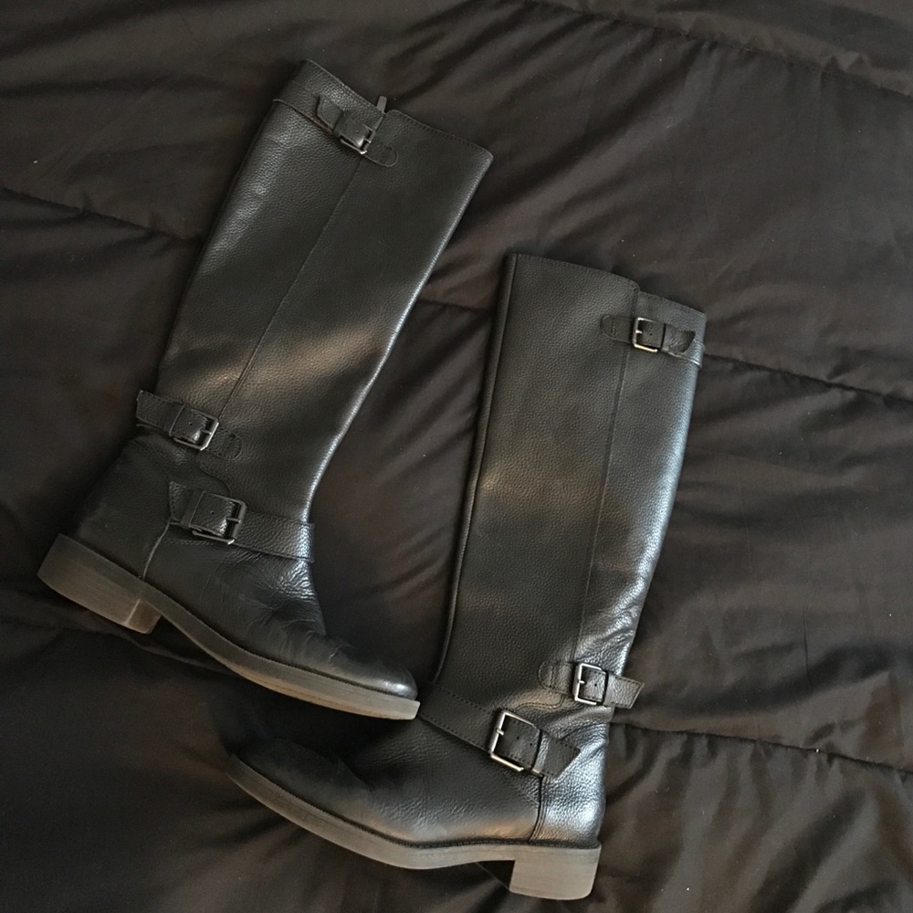 Enzo Angiolini black riding boots