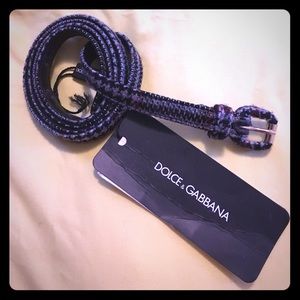 S/M Dolce & Gabbana Wool/Leather Belt