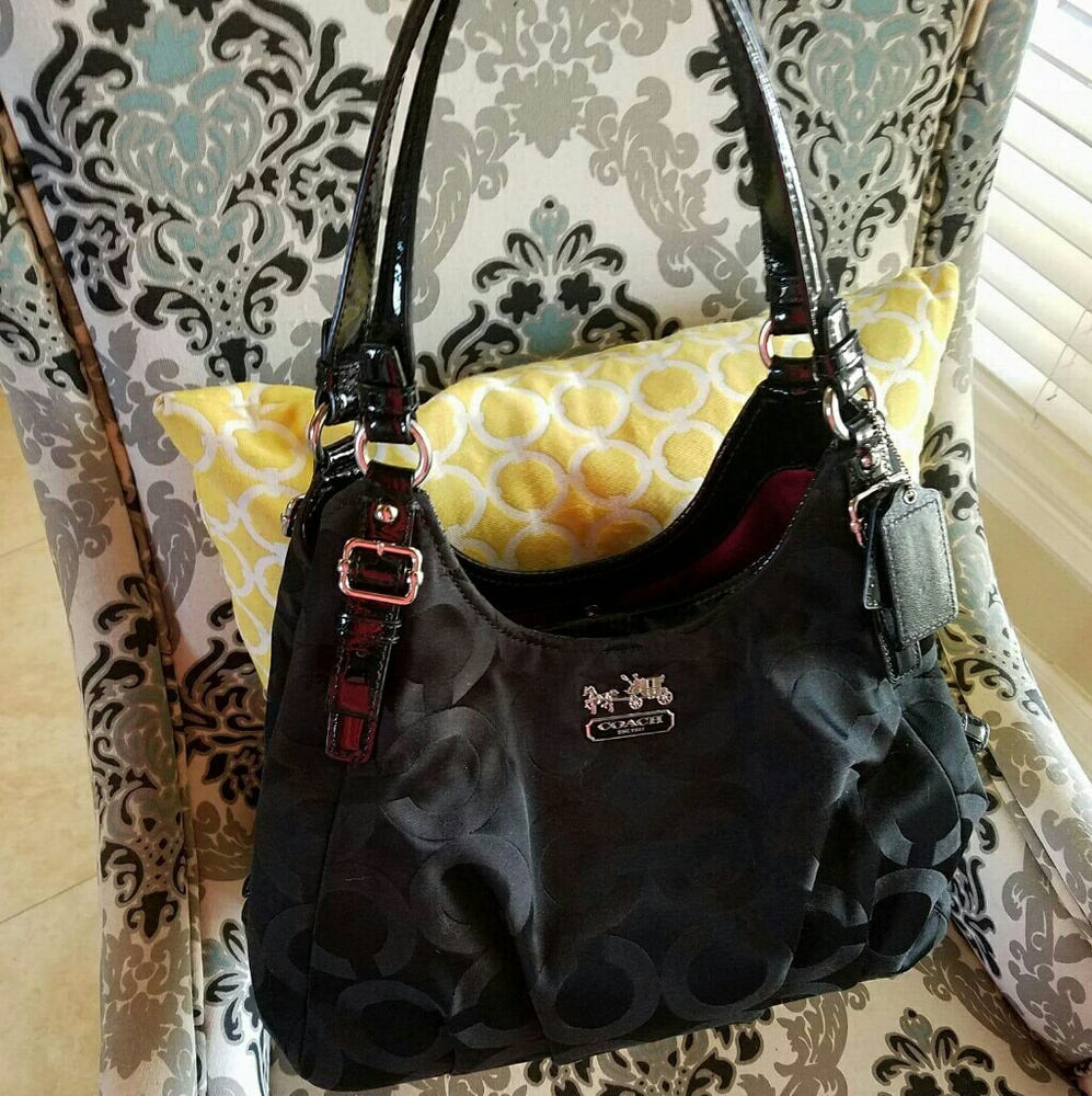 Authentic Black Coach Purse with Dustbag