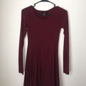 Forever 21 Red Pleated Dress