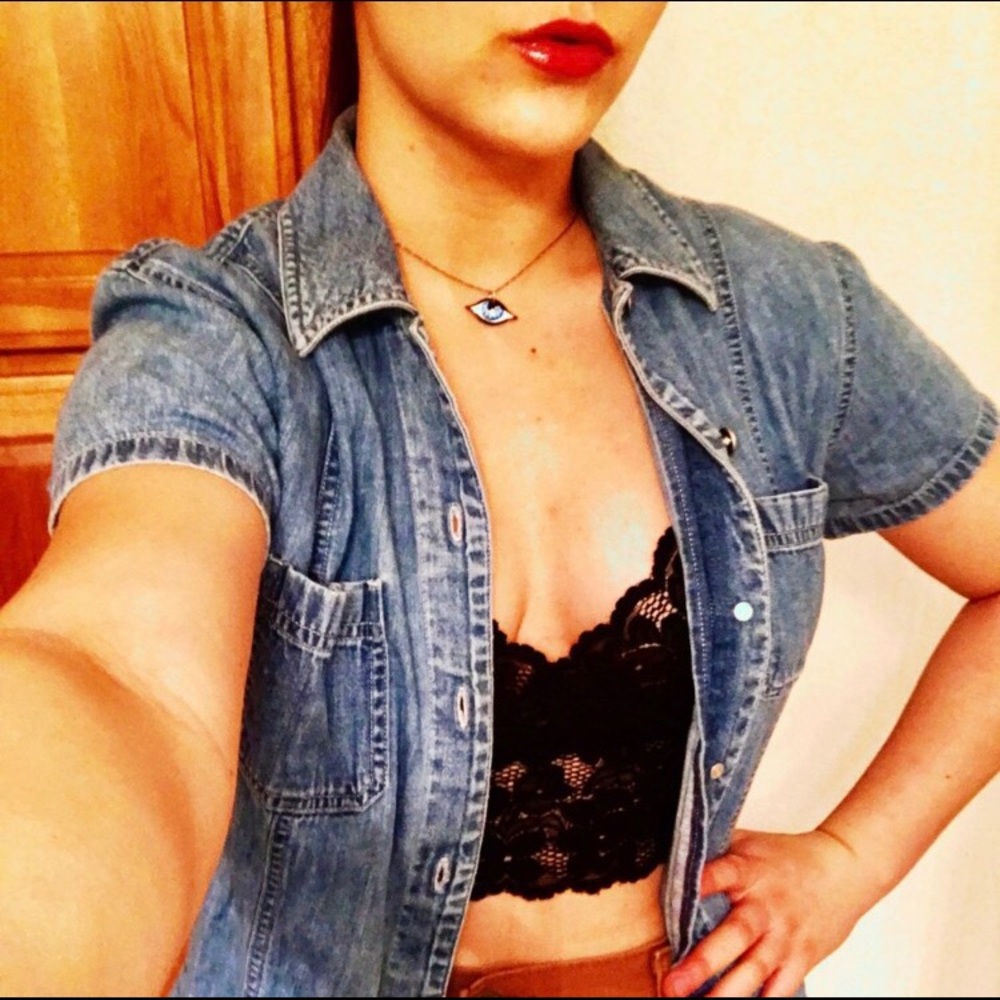 Boho urban mystic evil eye necklace pendant charm