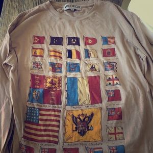 Wildfox Couture long sleeve Flag shirt small NEW Wildfox Couture long sleeve Flag shirt small NEW