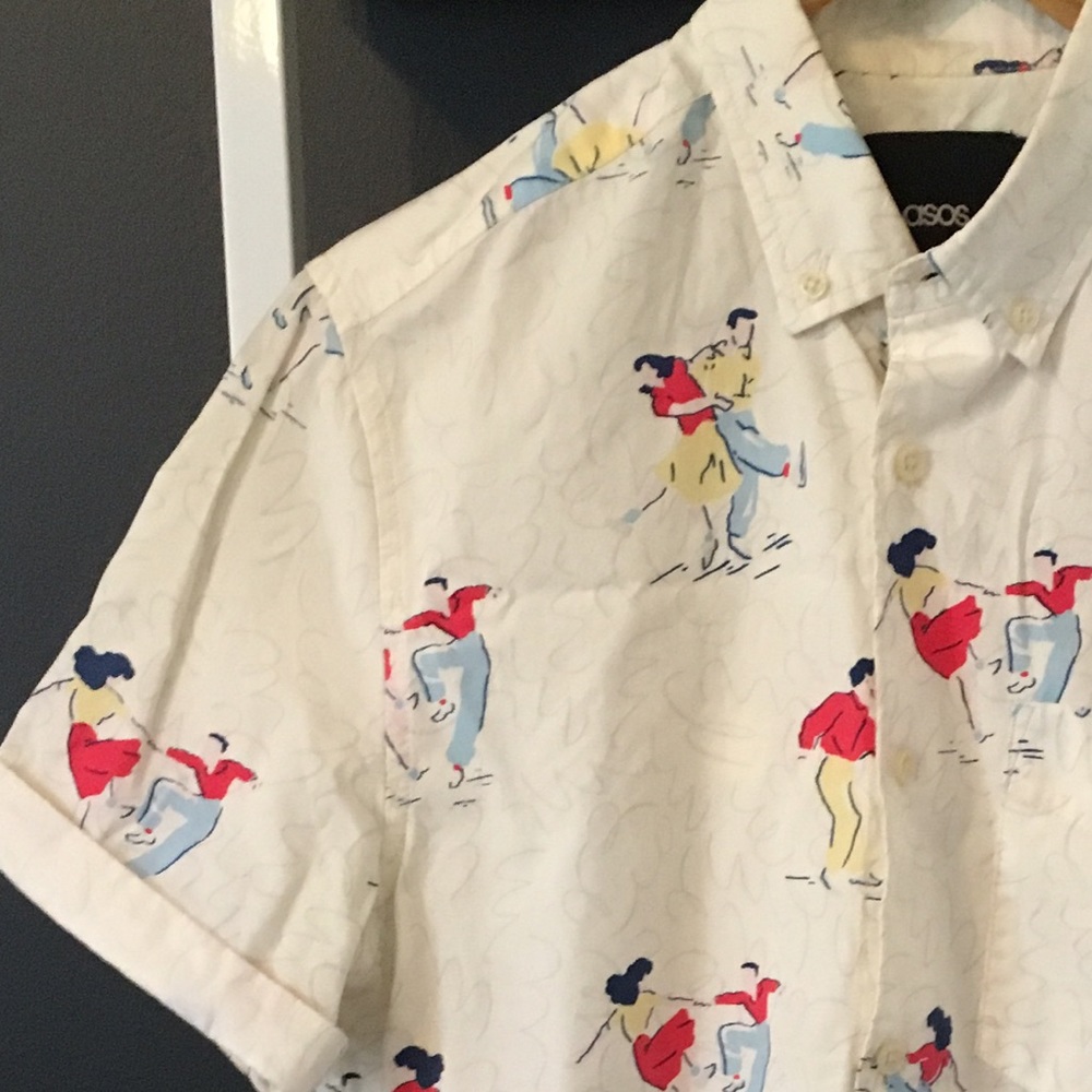 ASOS short sleeve printed shirt