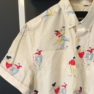 ASOS short sleeve printed shirt