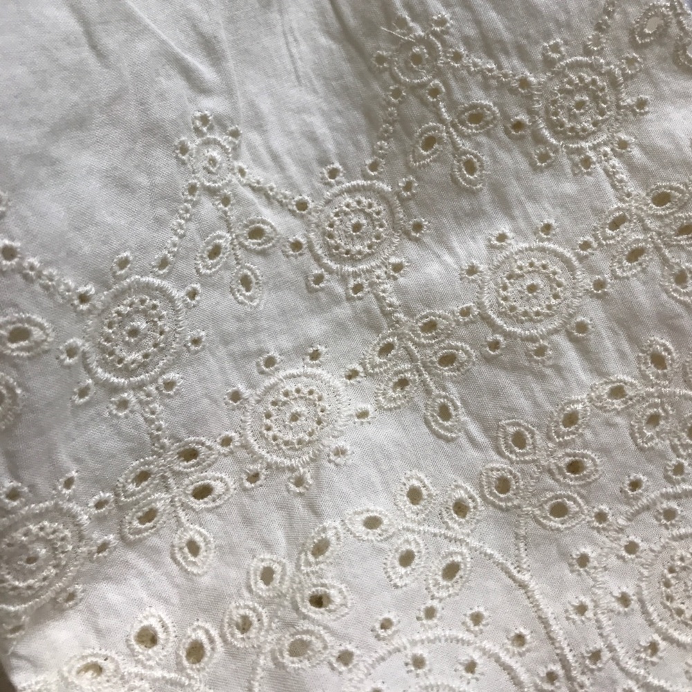 A&F Off The Shoulder Embroidered Top