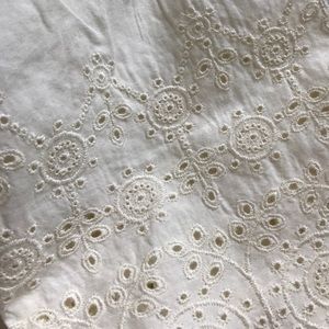 A&F Off The Shoulder Embroidered Top