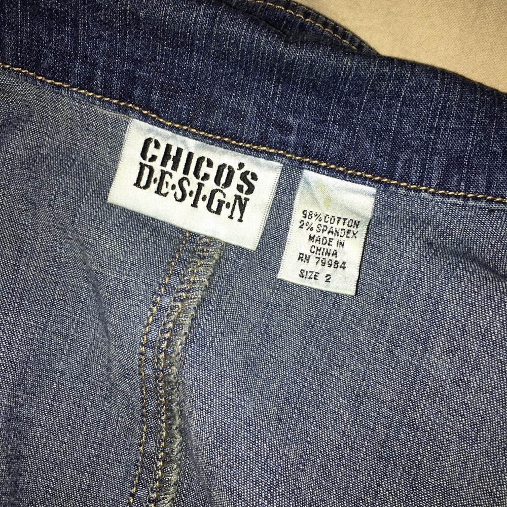 Chico's design Denim Button up Jacket