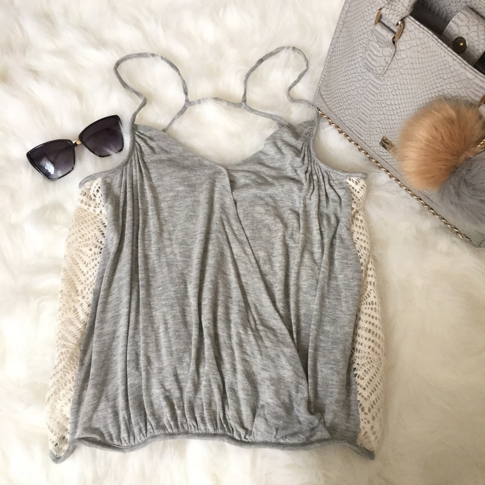 Free People Gray Tank Top