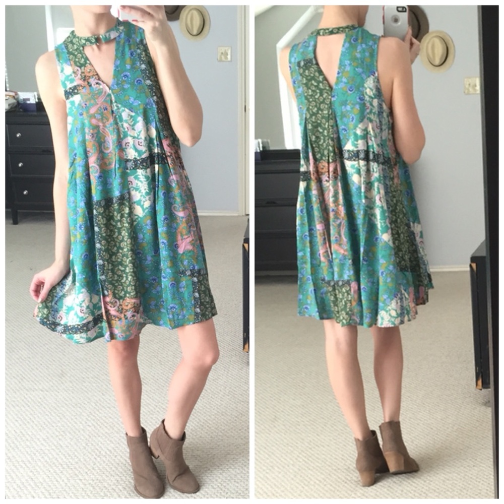 ❗️LAST DAY ON POSH❗️Boho Pattern Dress wChoker - Picture 4 of 6