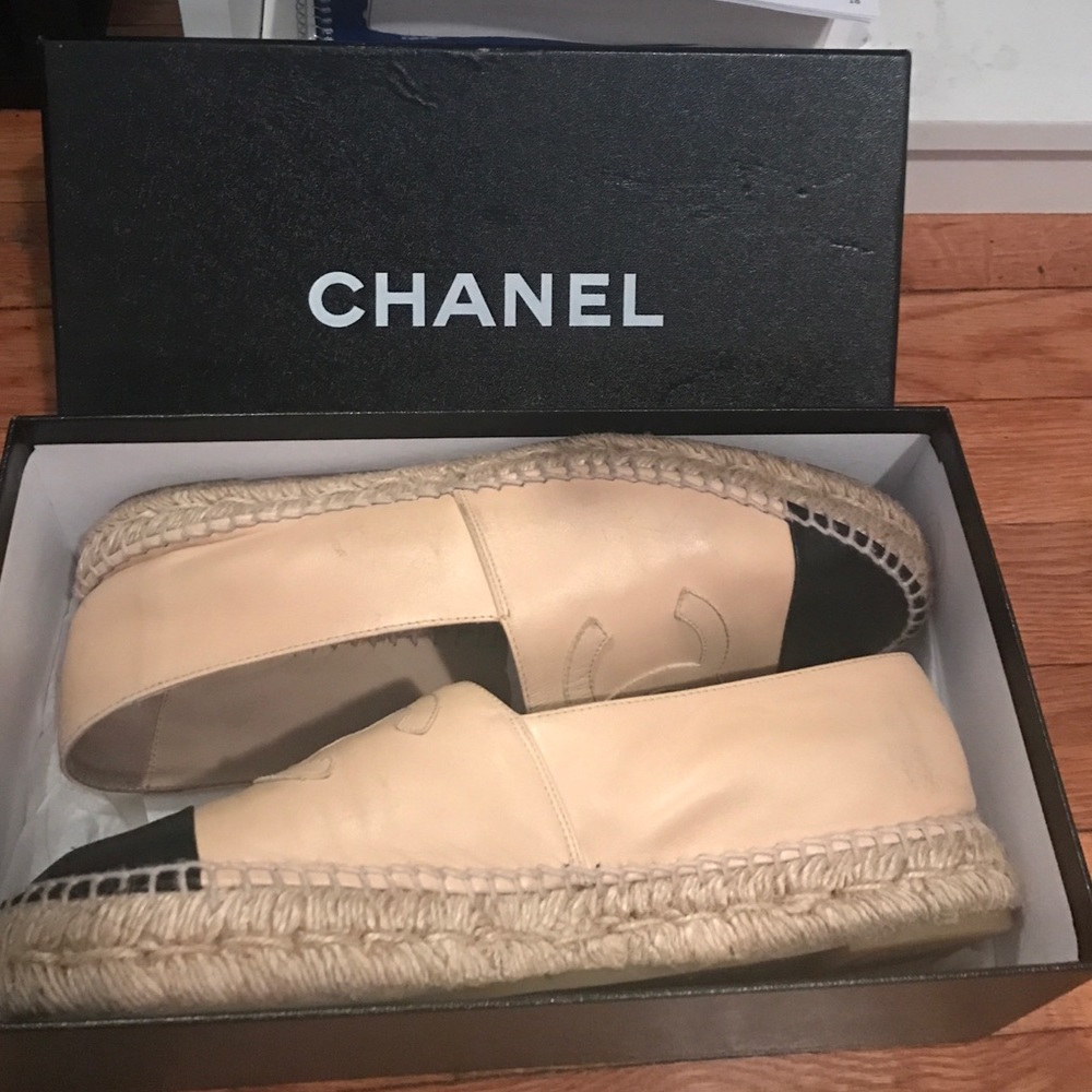 Chanel Espadrilles Nude Size 40