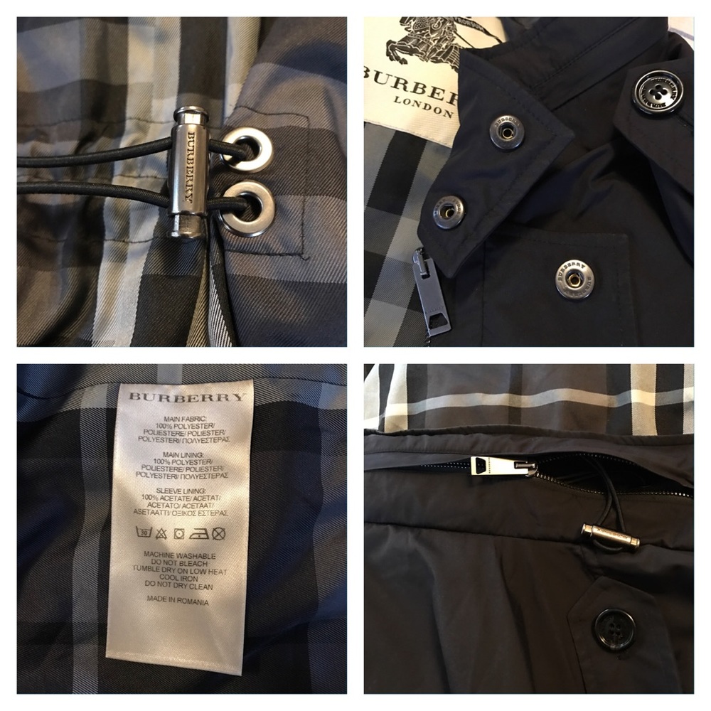 Auth Burberry Waterproof Jacket - L