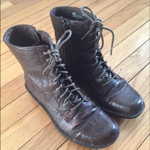 Brown Combat Boots
