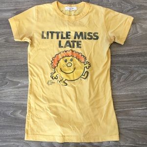 Little Miss Late Yellow T-shirt