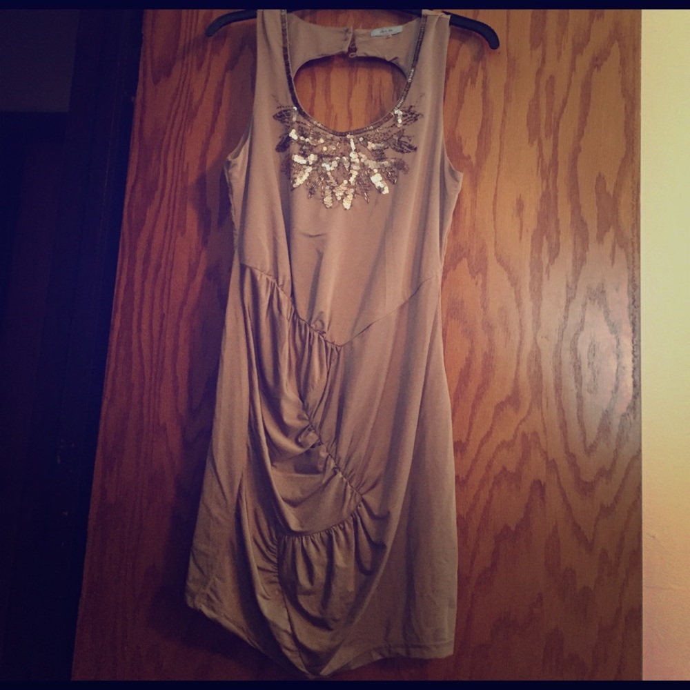 Tan dress