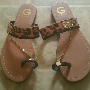 Leopard sandals