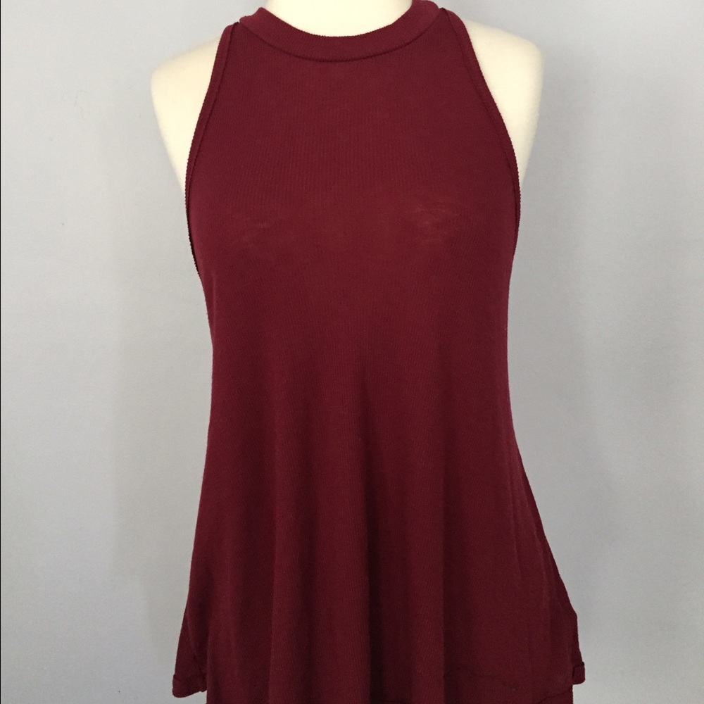 Free People burgundy top