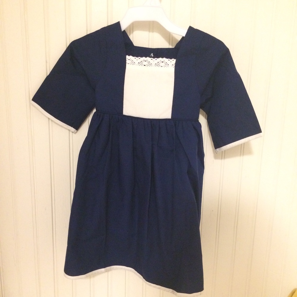 🍂Navy fall pinafore dress
