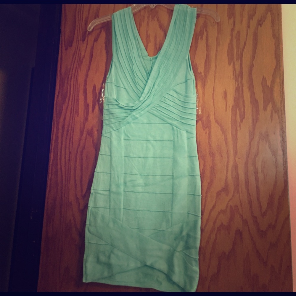 Sea foam color dress