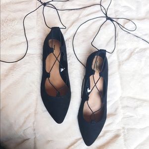 Lace up ballet flats ❤️