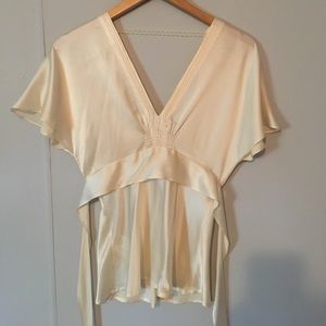 BCBG size 4 silk shirt