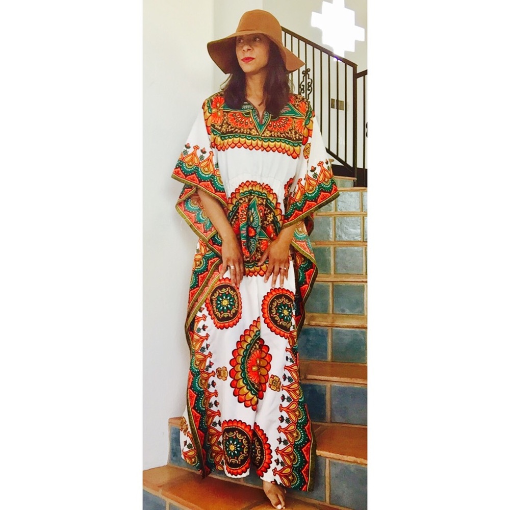 SOLD🌵🌵Host Pick🌵🌵🌵70s Kaftan Dress - Picture 2 of 8