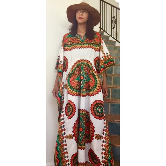 Vintage Dresses & Skirts - SOLD🌵🌵Host Pick🌵🌵🌵70s Kaftan Dress
