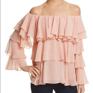 Off the Shoulder Tiered Ruffle Top
