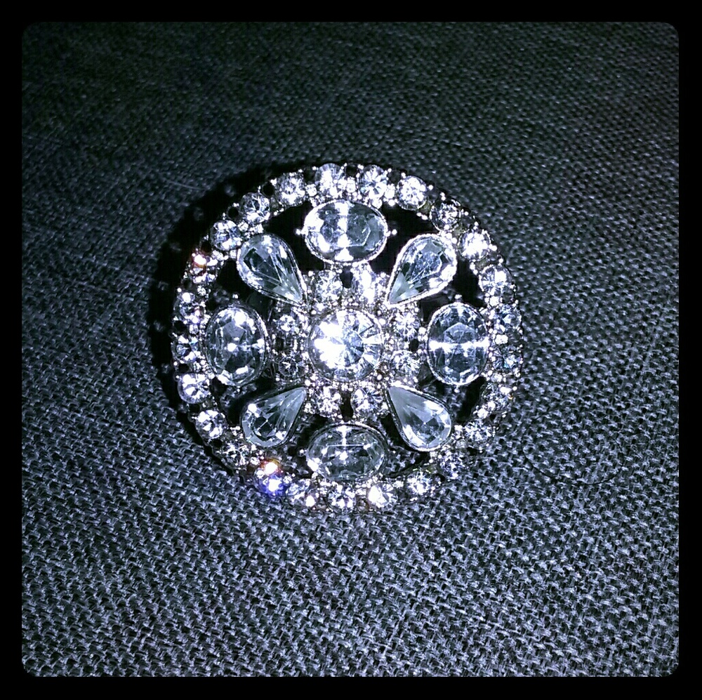 Rhinestone Cocktail Ring