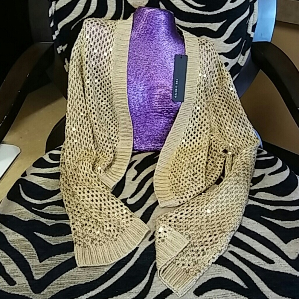 Sequinned cardigan from The Limited