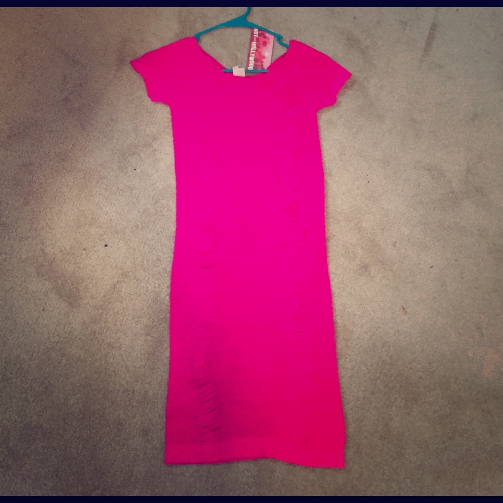 Hot pink dress